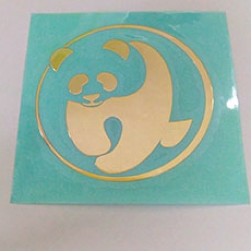 金色镂空金属标牌