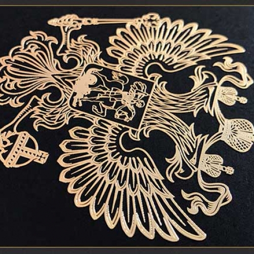 镍片镂空金属logo