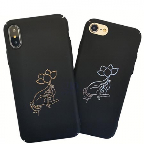 南无阿弥陀佛电镀佛手装饰金属贴纸