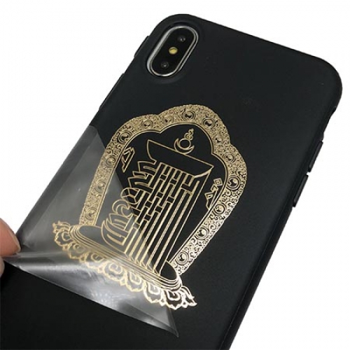 藏传佛教十相自在吉祥金属标贴